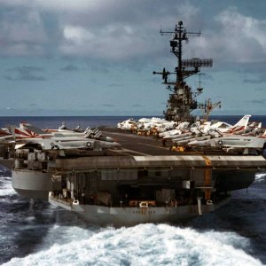 USS Coral Sea Vietnam 1972