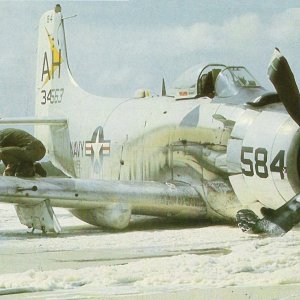 Crashed Douglas A-1H Skyraider1965 Vietnam