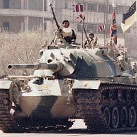 Parading Pakistani Army M48A5 tank