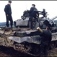Polish Army T-55AM2 Merida during the ammo reload