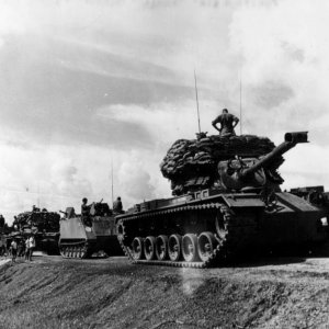 M48 Tanks and ACAV Convoy Vietnam