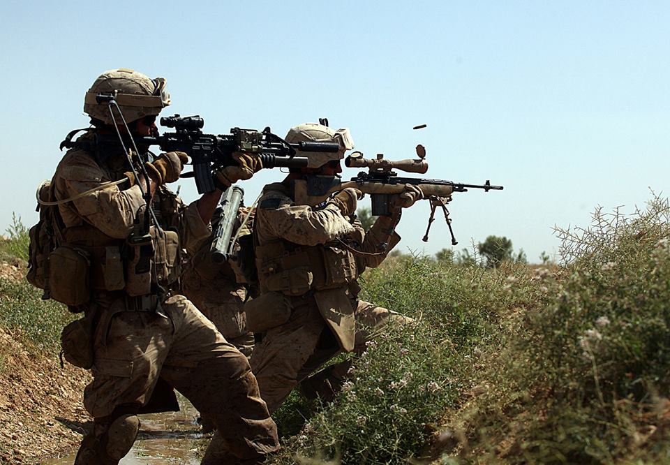 1st Recon USMC engage Taliban