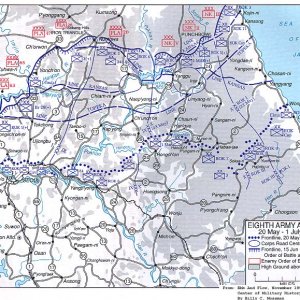 Eighth Army Advance, 20 May- 1 July 1951