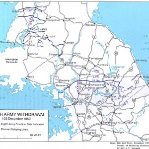 Eighth Army Withdrawal, 1-23 December 1950
