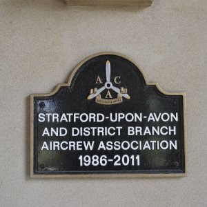 Stratford-upon-Avon Air Crew Assoc 1986-2011 plaque