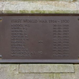 Stratford upon Avon W W 1 War Memorial