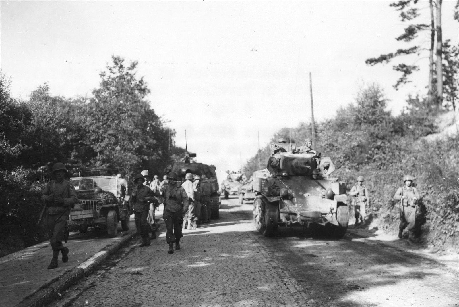 3rd Armored Division Tank Column,Verviers ,Belgium,Aug&Sep 1944.jpg