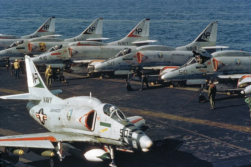 Us Navy A-4l Skyhawk Of Attack Squadron 203 (va-203) Blue Dolphins