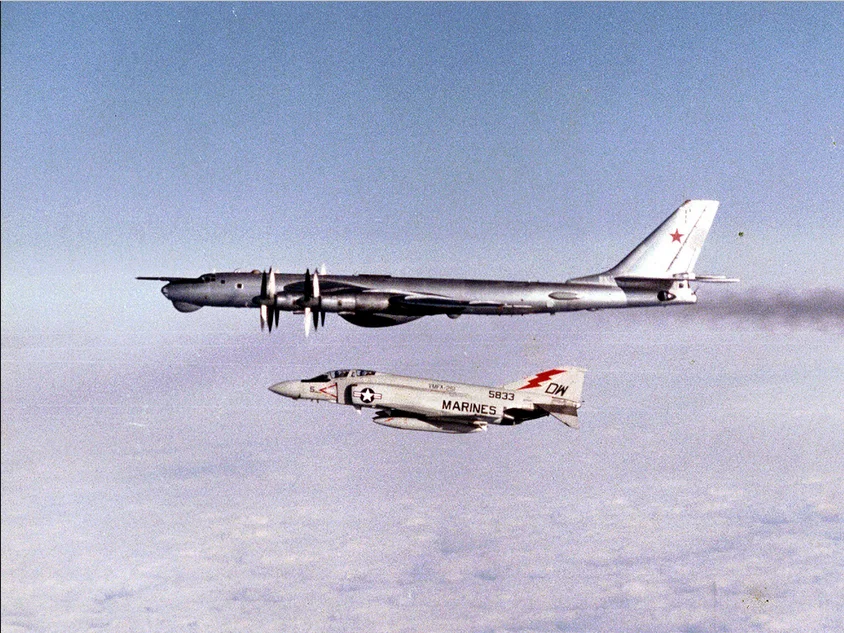 A VMFA-251 F-4J intercepts a Soviet Tu-95.png