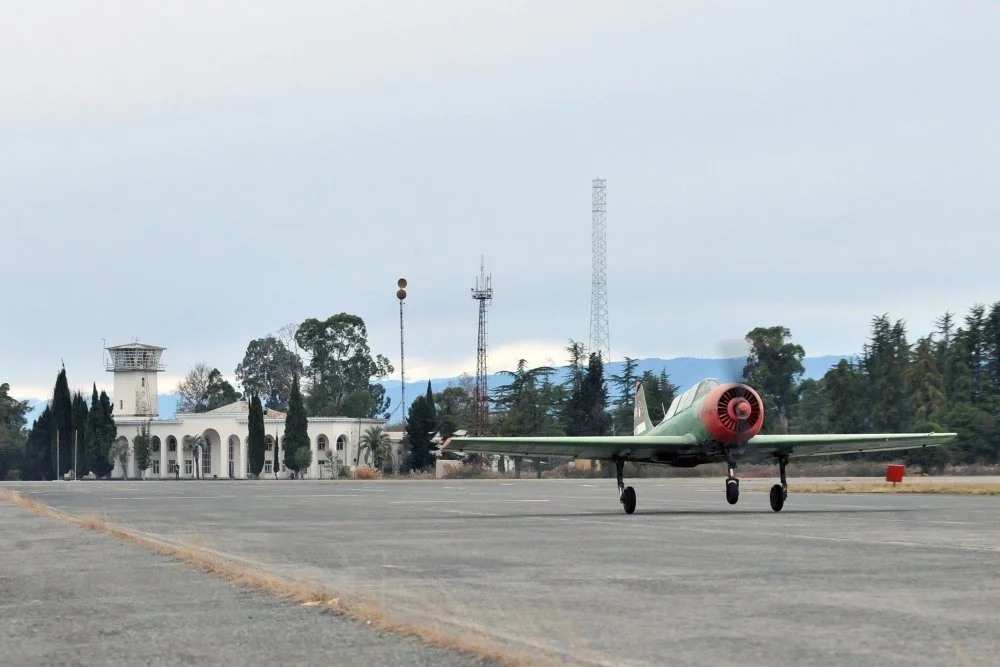 Abkhazian Yak-52 at Babushera - Sukhumi AP (13 December 2009).webp