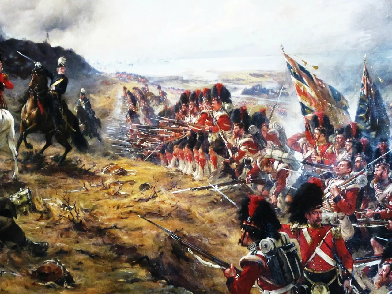 Advance of the 42nd Highlanders by Robert Gibbs.webp