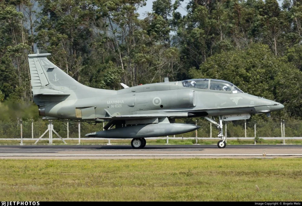 Brazil Navy OA-4M (N-1021, 14580) at Florianópolis Hercílio Luz Int'l (22 August 2023).jpg