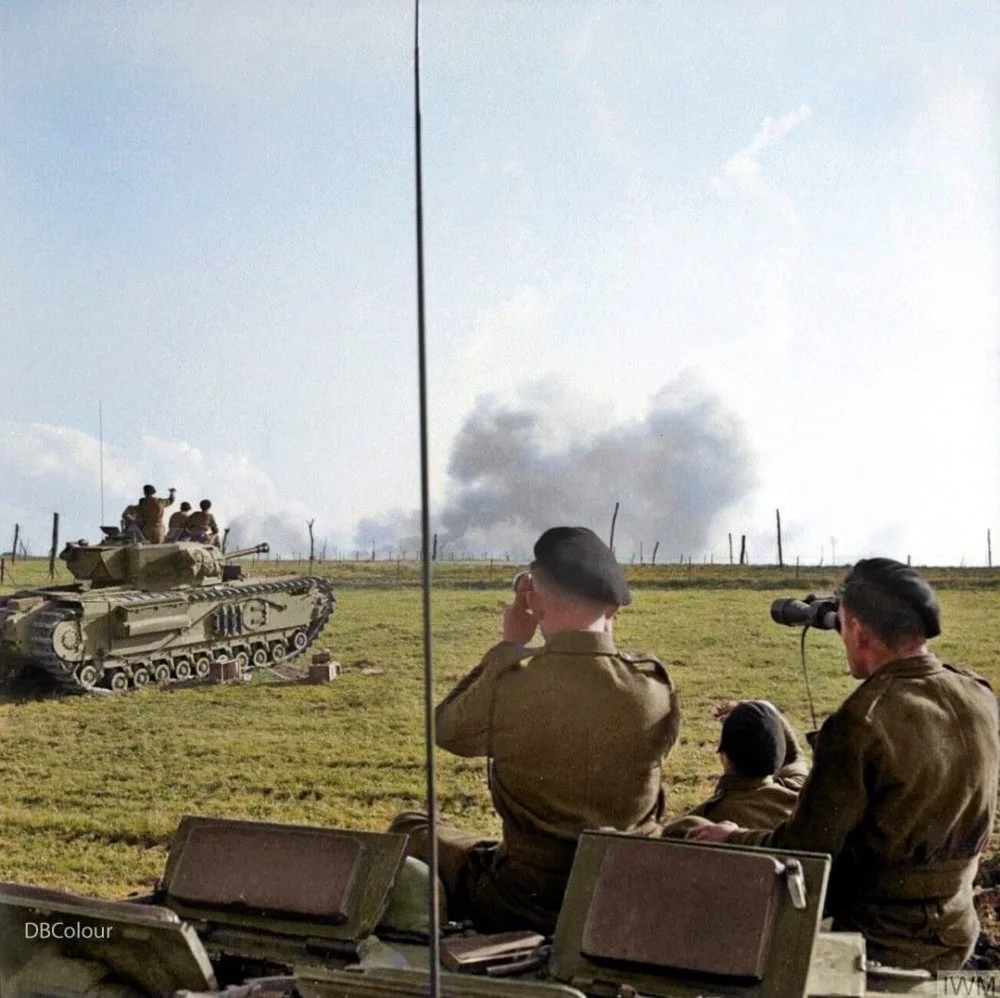 Churchill tank crews of 1st Corps.webp