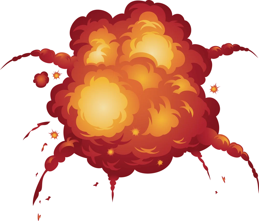 [CITYPNG.COM]HD Comic Cartoon Explosion Effect PNG - 4028x3442.webp