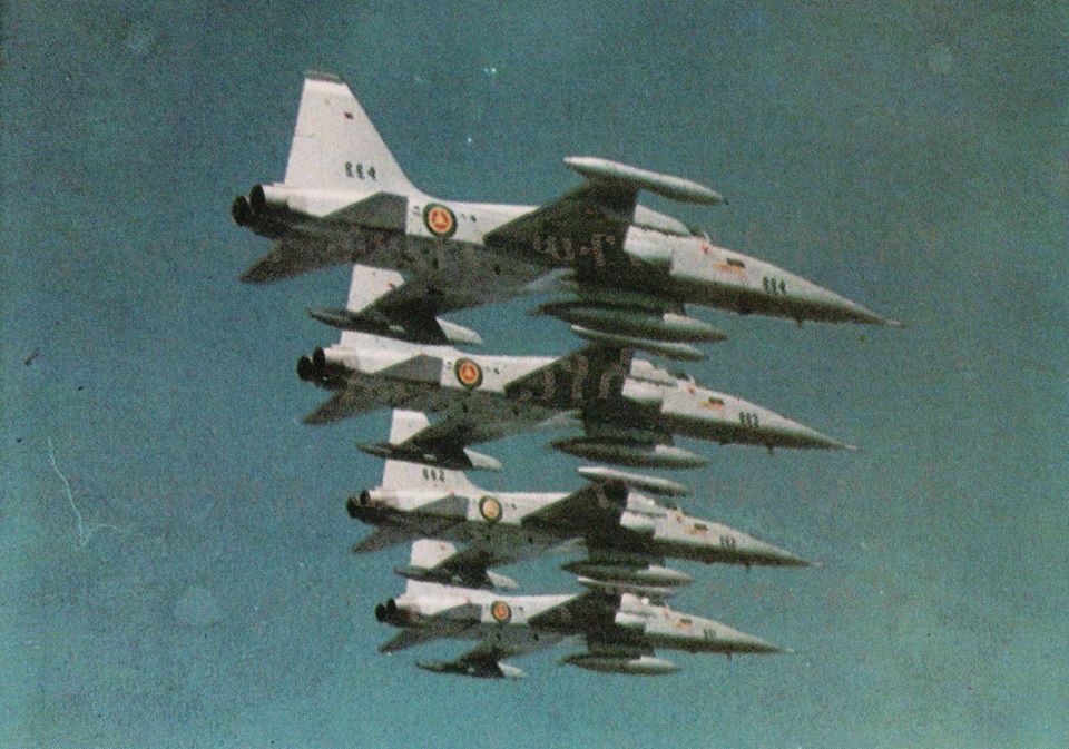 Ethiopian F-5A (661 to 664) inflight.jpg