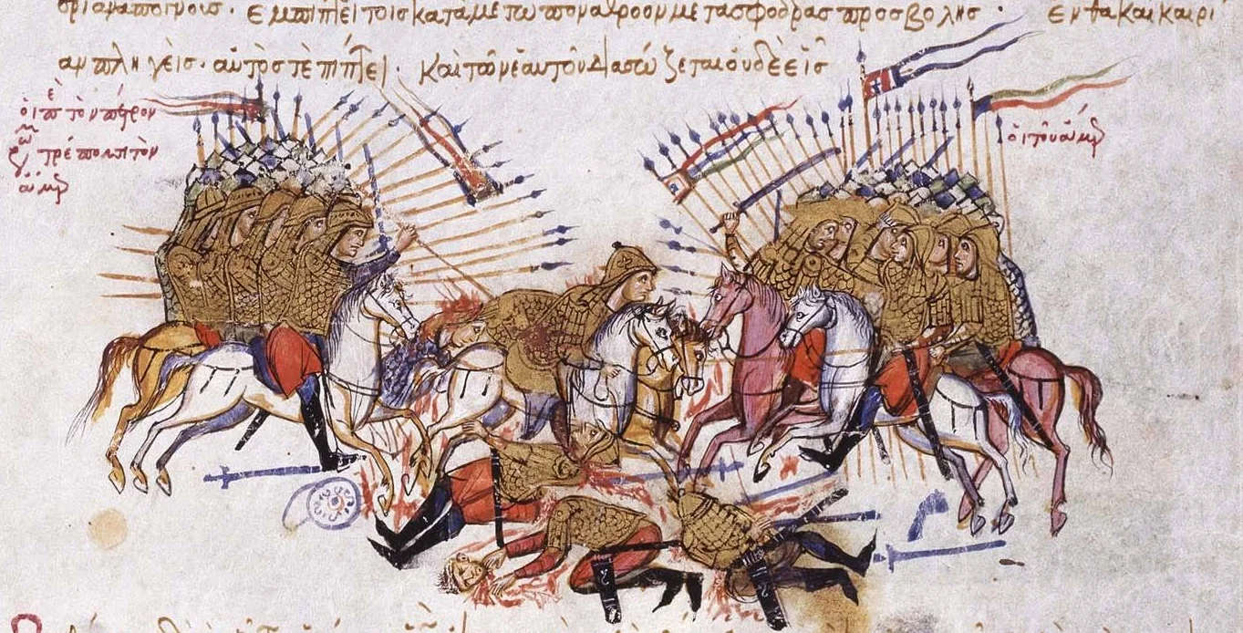 Fighting_between_Byzantines_and_Arabs_Chronikon_of_Ioannis_Skylitzes,_end_of_13th_century..webp