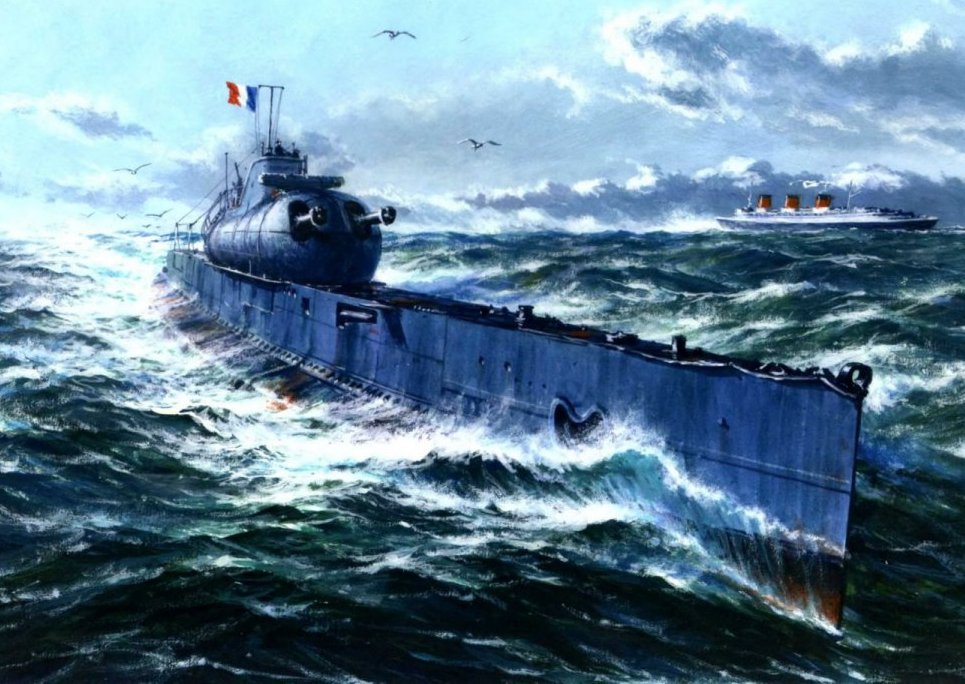 FN Surcouf at sea (art).jpg