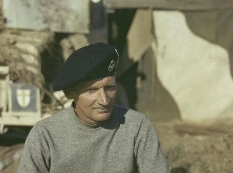 General Bernard Montgomery, Commander of the Eighth Army, Italy, 30th September 1943..webp