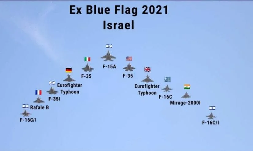 Israel Blue Flag 2021 aircraft types.webp