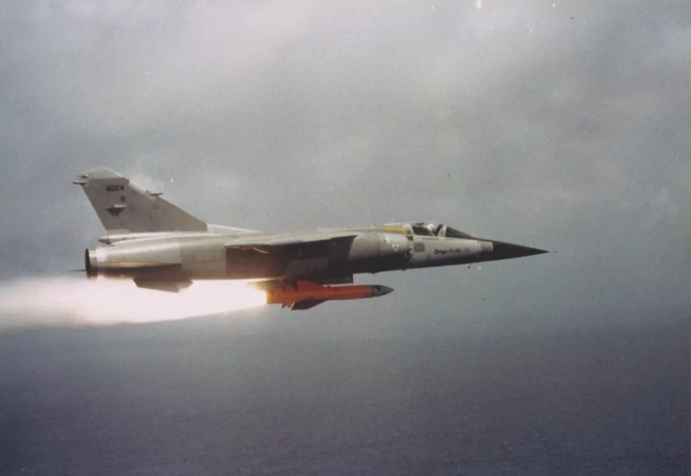 Mirage F1EQ (4004) firing Martel missile.jpg