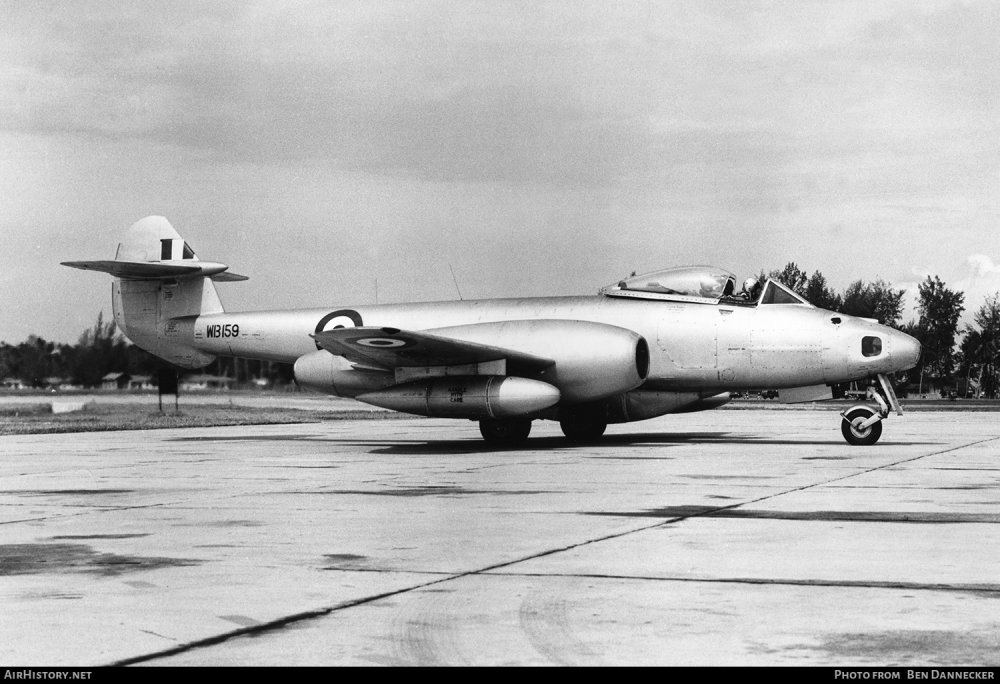 RAF Meteor PR.10 (WB159) of 81 Sqn at Singapore - Seletar (September 1953 to July 1960).jpg