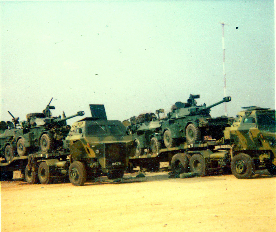 Rhodesian Eland-90 on mineproof transport.jpg