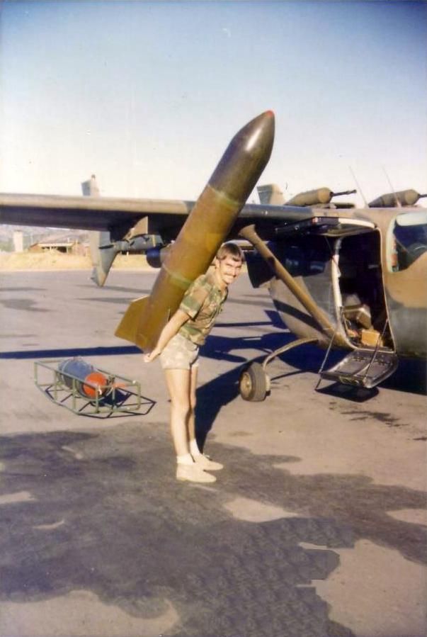 Rhodesian FTB337G 'Lynx' on ground with bombs.jpg