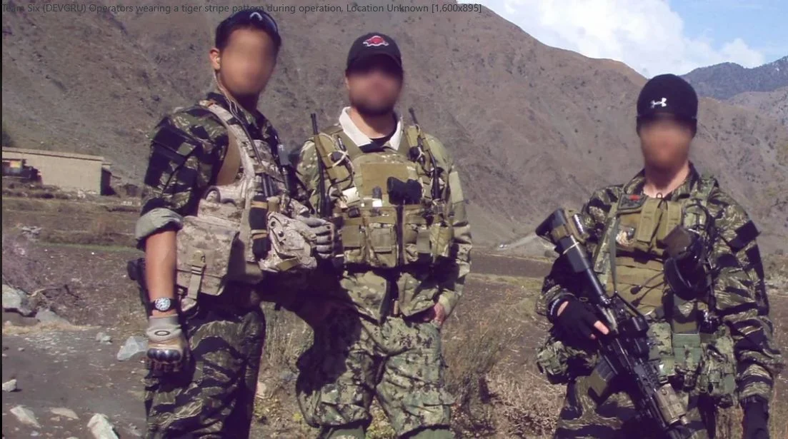 SEAL Team Six (DEVGRU) Operators wearing a tiger stripe.webp