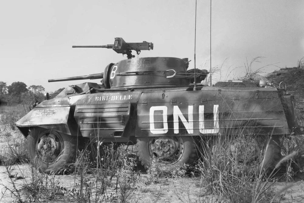 Swedish ONU M8 Greyhound captured from Katanga (1962-64).webp