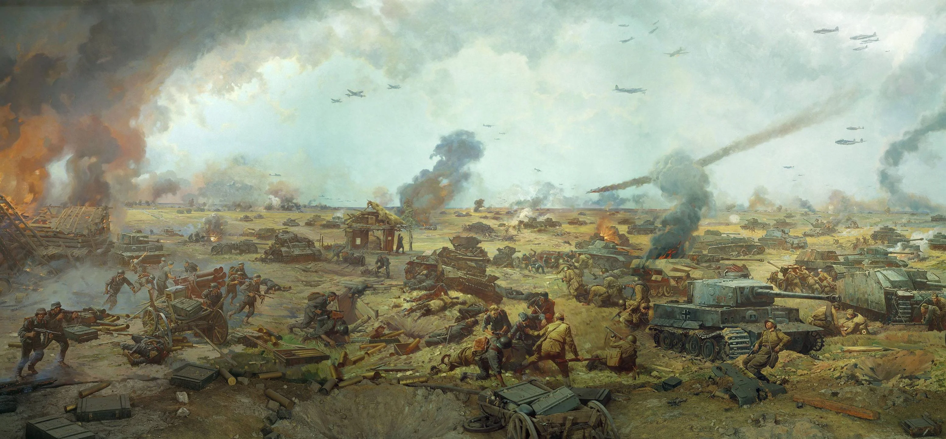 The Battle of Kursk by Sergei Nikolaevich Prisekin.webp