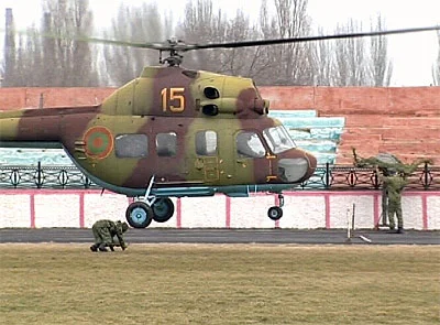 Transnistria Mi-2 (15 yellow) at Tiraspol city statium (23 February 2008).jpg