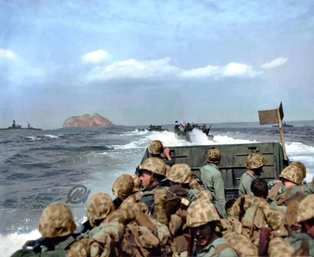 United States Marines land on the island of Iwo Jima.webp