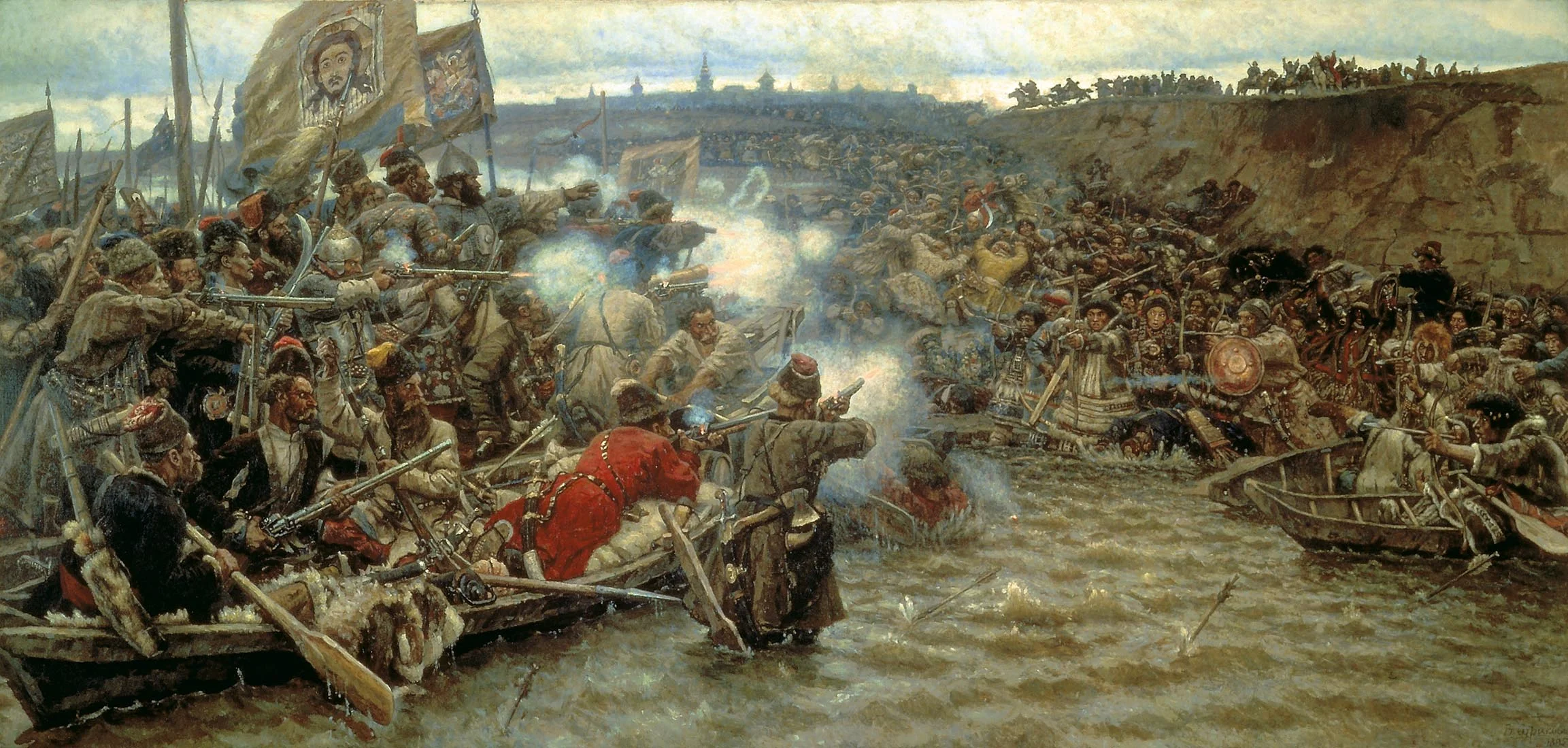 Vasiliy Surikov, Yermak's conquest of Siberia.webp