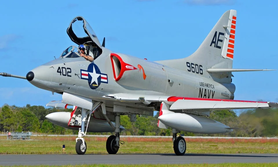 Us Navy A-4l Skyhawk Of Attack Squadron 203 (va-203) Blue Dolphins