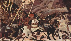 The Battle of San Romano, 1438-1440--By Paolo Uccelo.jpg