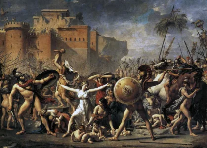 The Intervention of the Sabine Women - Jacques Louis 1799.webp