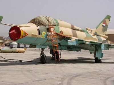 Yemeni Su-22M4 (2227) in his country (19 February 2015).jpg
