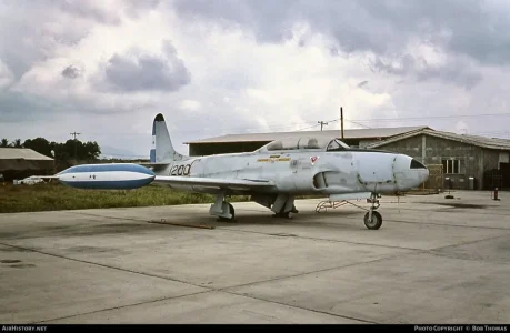 Honduran T-33A (1200, 580-5860, ex-USAF 51-6598) of 1st Tactical Group at San Pedro Sula - La ...jpg