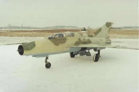 IRIAF MiG-21U (unmarked) former GDR aircraft.webp