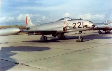 Uruguayan F-80C (221) at Carrasco.webp