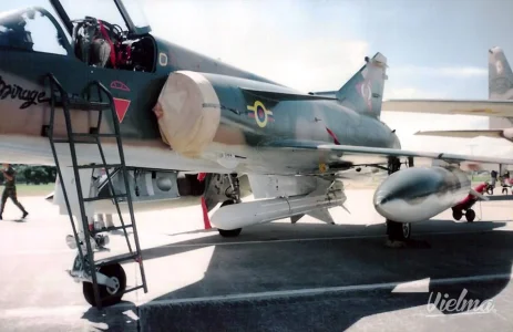 Venezuela Mirage 50EV of 11 Grupo fitted with AM.39 Block II during AeroExpo at El Libertador...webp