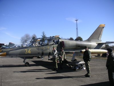 Abkhazian L-39 (34 red) on ground.jpeg