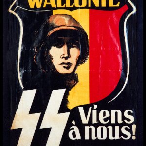 Poster from occupied Belgium