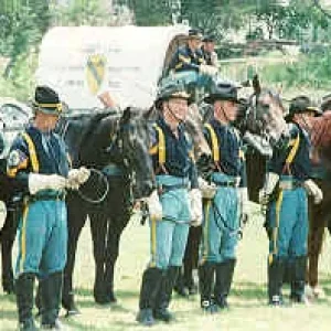 1st Cavalry Mounted team