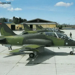 Hawk line-up at Air Force Academy base at Kauhava