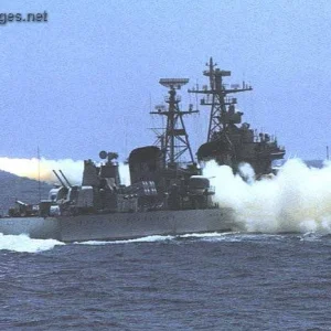 C802 anti-ship missile launched from destroyer 109