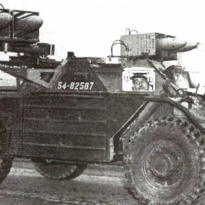 Ferret Scout Car with ENTAC missile system