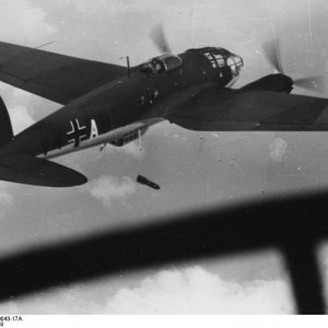 Heinkel HE111 Dropping Bomb