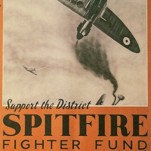 Spitfire fighter Fund Poster