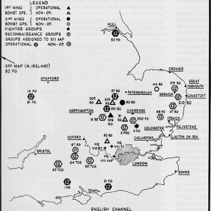 US VIII AAF Locations In UK - 1942